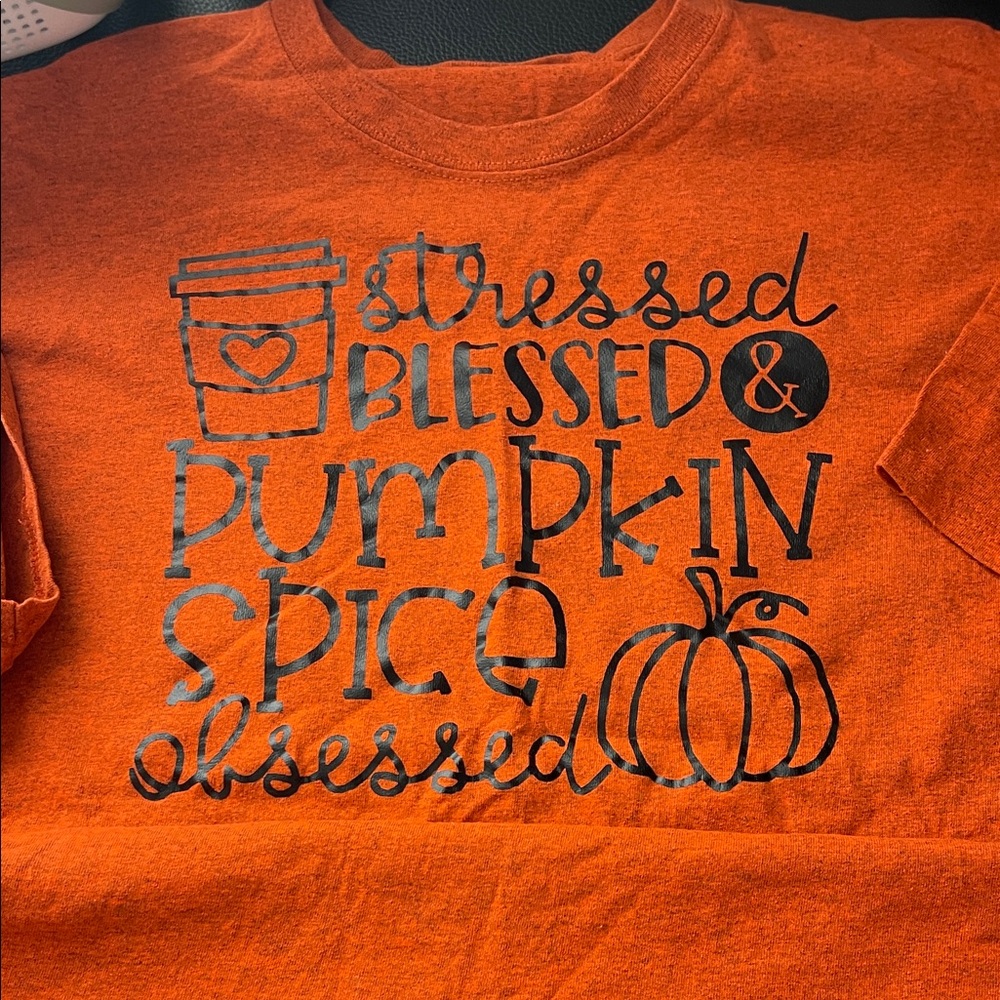 Gildan Orange Pumpkin Spice Kids Tee